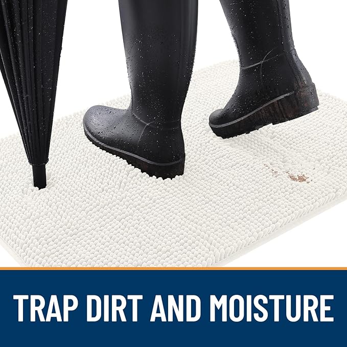 OLANLY Dog Door Mat for Muddy Paws 47x24, Absorbs Moisture and Dirt, Absorbent - Image 2