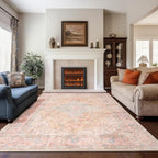 Area Rug - 9x12 Large Dining Room Rug Soft Living Room Mat, Vintage Washable by Unknown