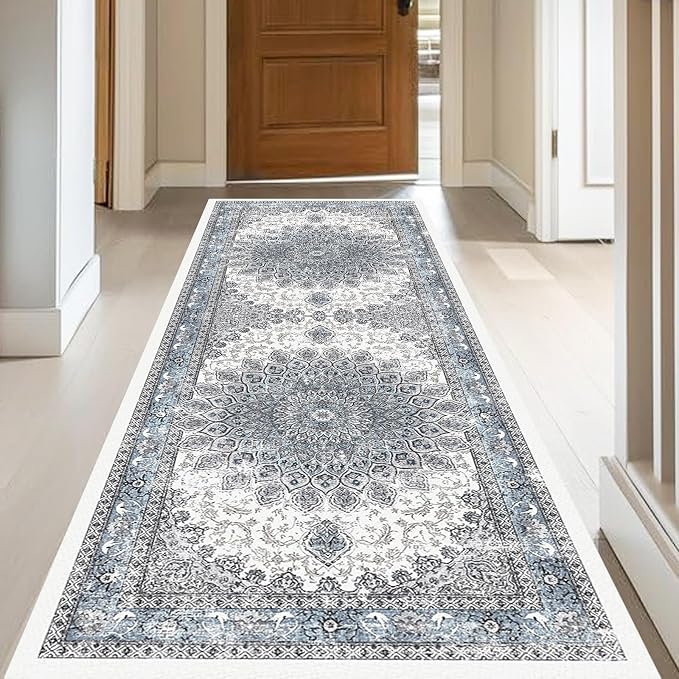 2x6 Runner Rugs for Entrance Non-Slip Washable Hallway Runner Rugs for Bedroom by RUGYHOME