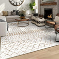 8x10 Machine Washable Area Rug for Living Room, Kids and Pets Friendly for by GERUIMO