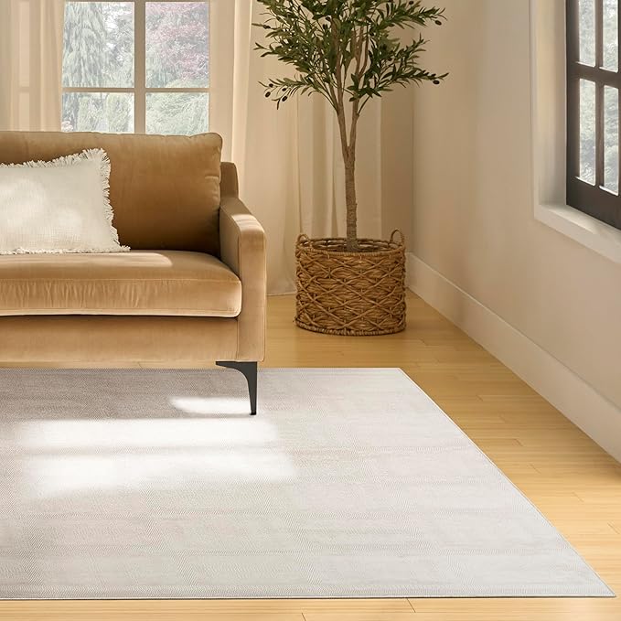 Nourison Nordic Ivory 8' x 10' Scandinavian Area Rug by NourisonHome