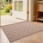 LUMI Indoor Door Mat, Absorbent Non-Slip Thin Doormat, Washable Door Mats - Image 7