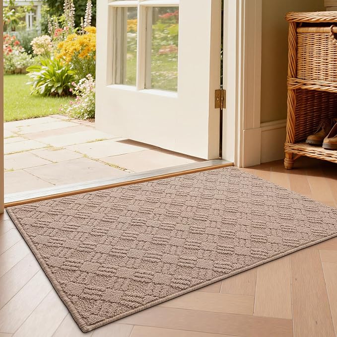 LUMI Indoor Door Mat, Absorbent Non-Slip Thin Doormat, Washable Door Mats - Image 7