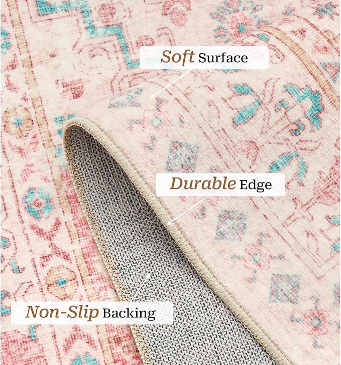 zesthome Pink Rug - Image 4
