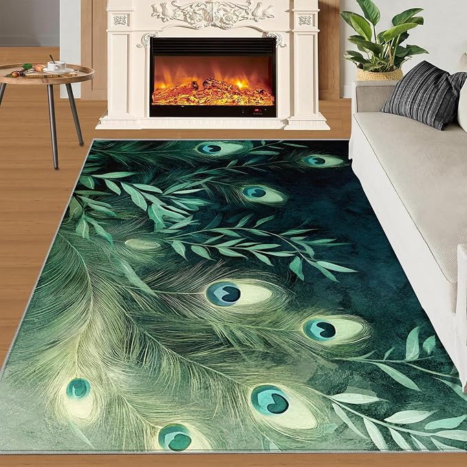Peacock Feather Rugs for Living Room - Image 3