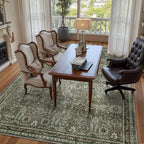 Lahome Green 10x14 Area Rugs for Living Room, Washable Vintage Large Floor Rugs - Image 7