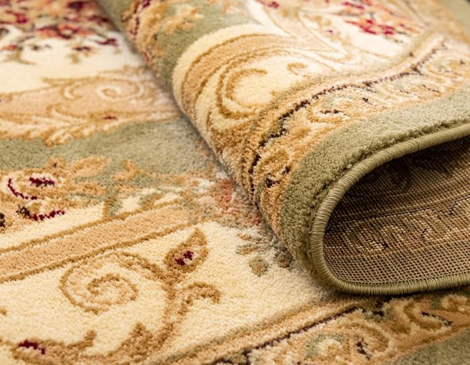 Rugs.com Chateau Collection Rug – 5' 3 Octagon Green Medium Rug Perfect - Image 5
