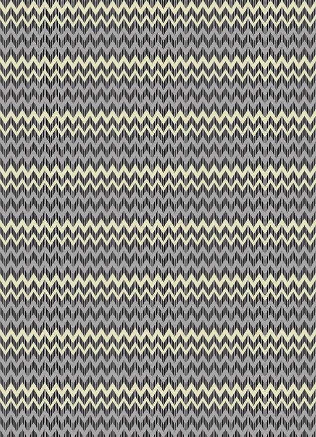 Modern Geometric Chevron Rug Industrial Wave Pattern in Layered Tones - Image 2