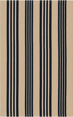 KOZYFLY Striped Front Door Mat 27.5x43 Inches Brown and Black Front Door Rug - Image 8