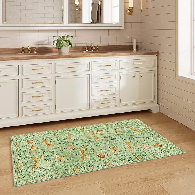 DUKINO 2x5 Rug for Hallway, Washable Kitchen Runner Rug - Image 4