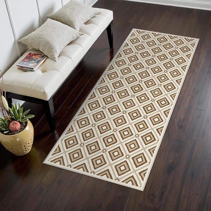 Bavni Hallway Runner Rug Machine Washable, 2x5 Non Slip Lightweight Washable by BAVNI