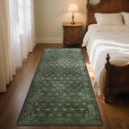 2'6x8' Washable Runner Rug for Hallway, Non Slip Vintage Floral Long Carpet - Image 5