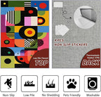 Pop Art Rug - 2x3 Area Rugs, Colorful Abstract Heart Entryway Rug, Hippie - Image 3