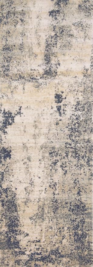 Loloi Teagan Collection TEA-07 Natural/Denim 5'-3" x 7'-6" Area Rug, Soft - Image 6