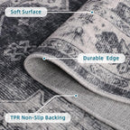 Dripex Vintage Washable Rug 2x3 Indoor Door Mat Non-Slip Entryway Rug - Image 3