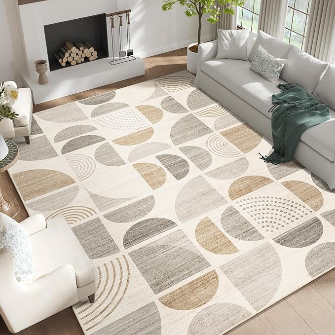 MUJOO 9x12 Area Rugs, Washable Rugs by MUJOO