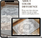 XWZO Entryway Area Rug 2x3ft — Soft Vintage Low Pile Non-Slip Backing Door - Image 7
