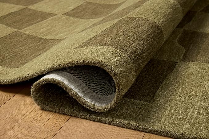 Loloi Leanne Ford Craven Collection CVN-03 Green/Olive 5'-0" x 7'-6" Area Rug - Image 3