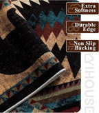 YIHOUSE Rustic Cabin Area Rug 9x12, Lodge Wildlife Bear Washable Large Area Rug - Image 5