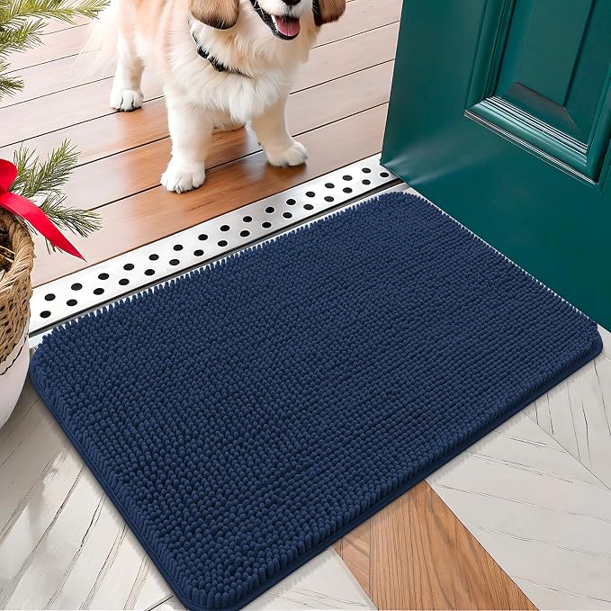 OLANLY Dog Door Mat for Muddy Paws 24x16, Absorbs Moisture and Dirt, Absorbent by OLANLY