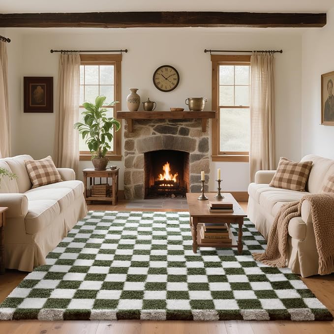 8x10 Area Rugs for Living Room Bedroom, Soft Fluffy Shaggy Bedside Rug - Image 2