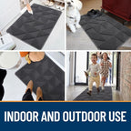 OLANLY Door Mats Indoor, Dirt Resist, Entrance Washable Mat, Low-Profile Inside - Image 8