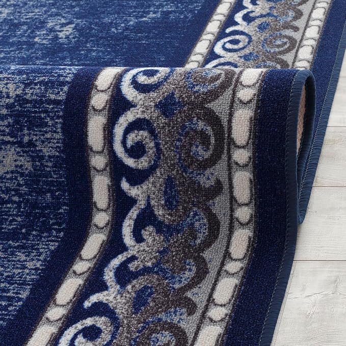Antep Rugs Alfombras Bordered Modern 5x7 Non-Slip Low Pile Rubber Backing - Image 8