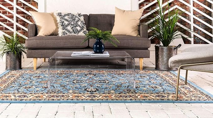 Unique Loom Sialk Hill Collection Area Rug - Image 3