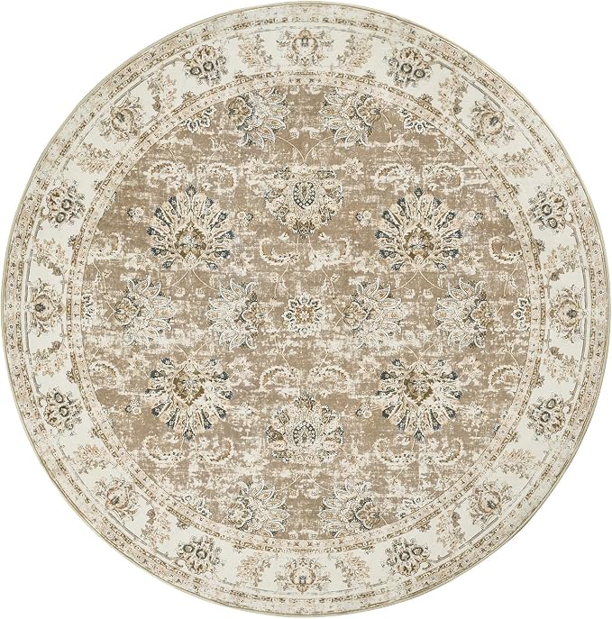 jinchan Fiora Round Rug 8ft Area Rug - Image 9