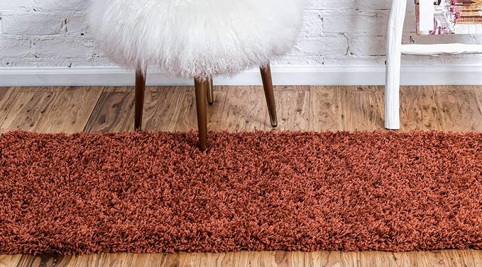 Unique Loom Solid Shag Collection Area Rug - Image 5
