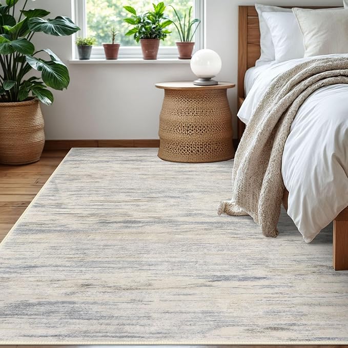 5x7 Modern Area Rug for Bedroom, Non-Shedding Rugs for Living Room, Indoor Door - Image 3