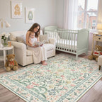 Lahome Boho Rugs for Living Room 5x7, Machine Washable Area Rugs Non-Slip - Image 5