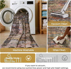 Kokia Abstract Area Rugs 8x10 Bedroom Soft Living Room Rugs Washable Distressed - Image 5