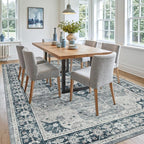 DEXI 9x12 Area Rug for Living Room, Washable Vintage Farmhouse Thin Rug Indoor - Image 4