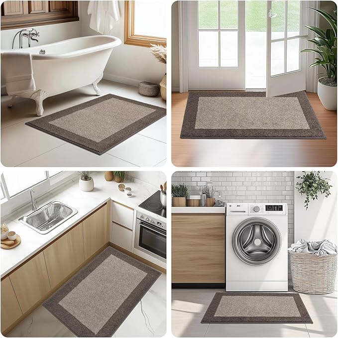 Machine Washable Kitchen Rug 32" x 48", Non Slip Indoor Door Rug, Absorbent - Image 6