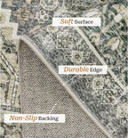 zesthome 8x10 Area Rugs for Living Room, Non-Slip Backing Washable Rugs - Image 4