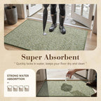 MontVoo Door Mat Indoor Entrance Doormat, Absorbent Durable Rubber Non Slip - Image 5
