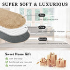 Soft Fluffy Area Rug for Bedroom, Fuzzy Shaggy Oval Throw Rugs for Bedside - Image 3