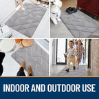 OLANLY Door Mats Indoor, Dirt Resist, Entrance Washable Mat, Low-Profile Inside - Image 8