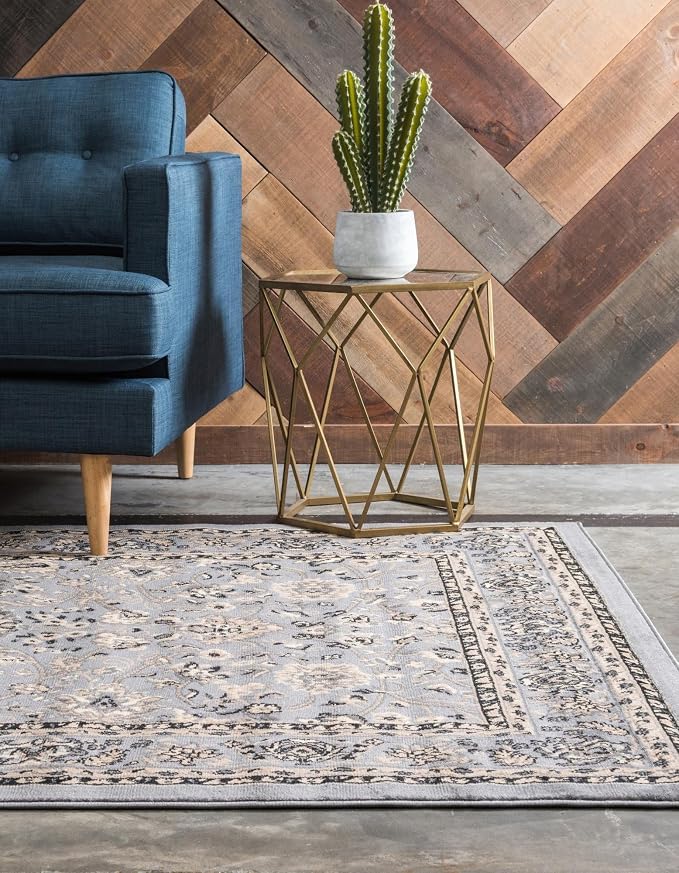 Rugs.com Yasmin Collection Rug – 8' x 10' Gray Medium Rug Perfect - Image 8
