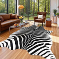 AROGAN Premium Faux Zebra Hide Rug 6.2 x 7 Feet, Sturdy and Large Size Zebra by AROGANAREARUG