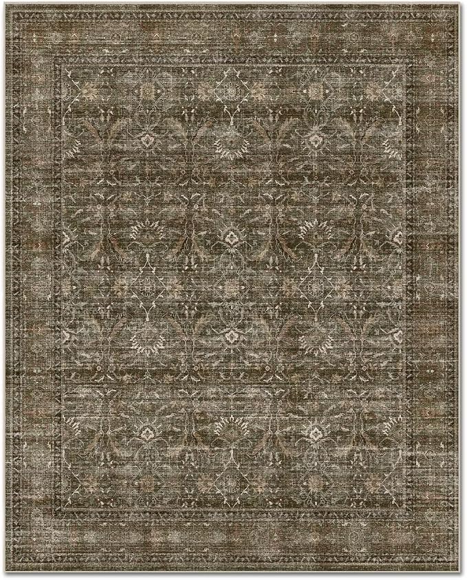 Washable 2x3 Entryway Rug, Boho Non-Slip Door Mat Vintage Distress Small Rugs - Image 8