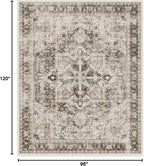 RUGGABLE Washable Vintage Area Rug – Kamran Hazel 8x10, Stain-Resistant - Image 3