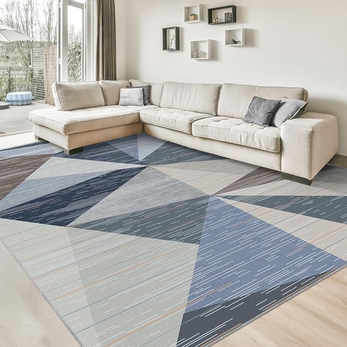 HOMFINE Washable Modern Area Rug by HOMFINE