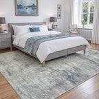 DEXI 10x14 Area Rug for Living Room, Modern Abstract Thin Washable Rug Indoor - Image 3