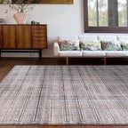 Rugshop Bohemian Stripe Lines Washable Non Slip Area Rug 5' x 7' Brown - Image 9