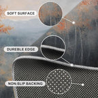 3x6 Autumn Forest Bedroom Rug Under Bed - Image 6