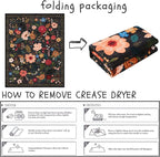 Rugcomf Living Room Rug 5x7 Rug Machine Washable Boho Area Rug Non Slip Floral - Image 9