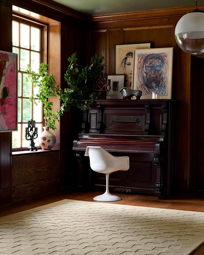 Loloi Leanne Ford Craven Collection CVN-04 Oatmeal/Dove 2'-6" x 9'-9" Runner - Image 2