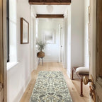 EVERGRACE Hallyway Area Runner Rugs 2x6, Boho Floral Faux Wool Indoor Outdoor by EverGrace
